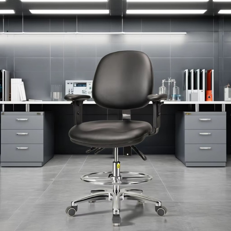 Medical Lab Furniture - Verstellbarer, langlebiger Leder-Arztstuhl für Sonographie im