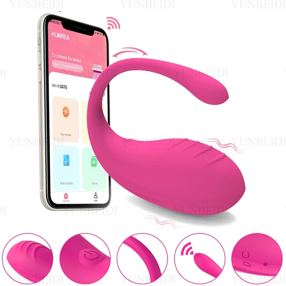Medical Laboratory Science - APP-Fernbedienung Ei-Vibrator, 10-Gang G-Punkt Dual-Stimulations-Massagegerät, Tragbares