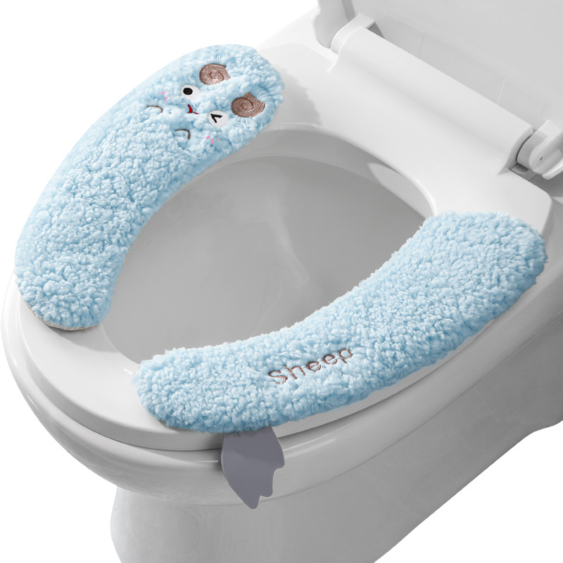 Water Bath Laboratory - Verdickter, warmer, steriler Toilettensitzbezug aus Plüsch