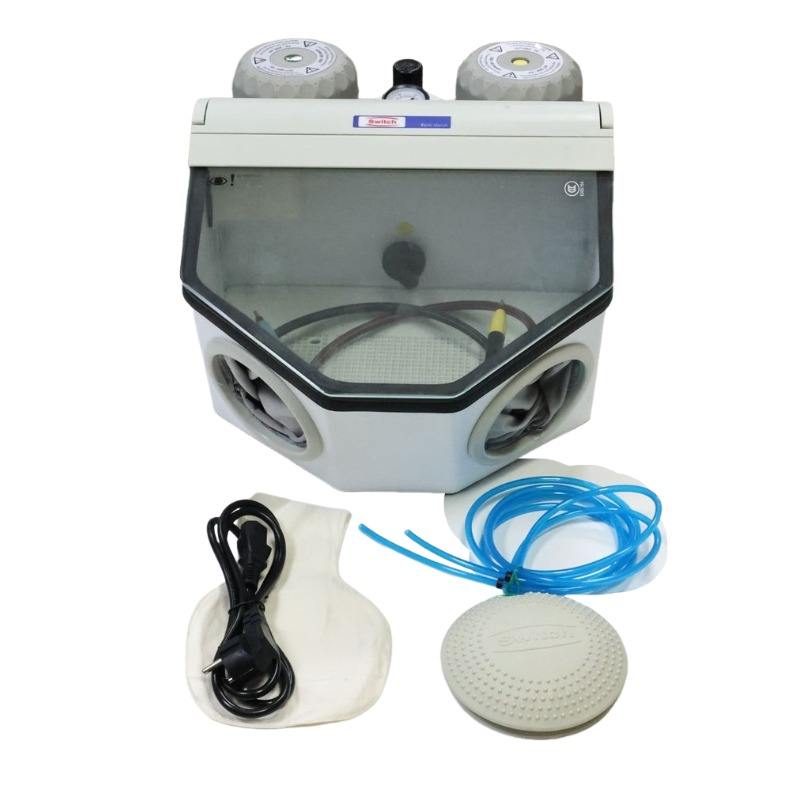 Ultrasonic Cleaner Lab - Dent Twin-Pen Sandstrahler Dental Luftpolierer Sandstrahlmaschine
