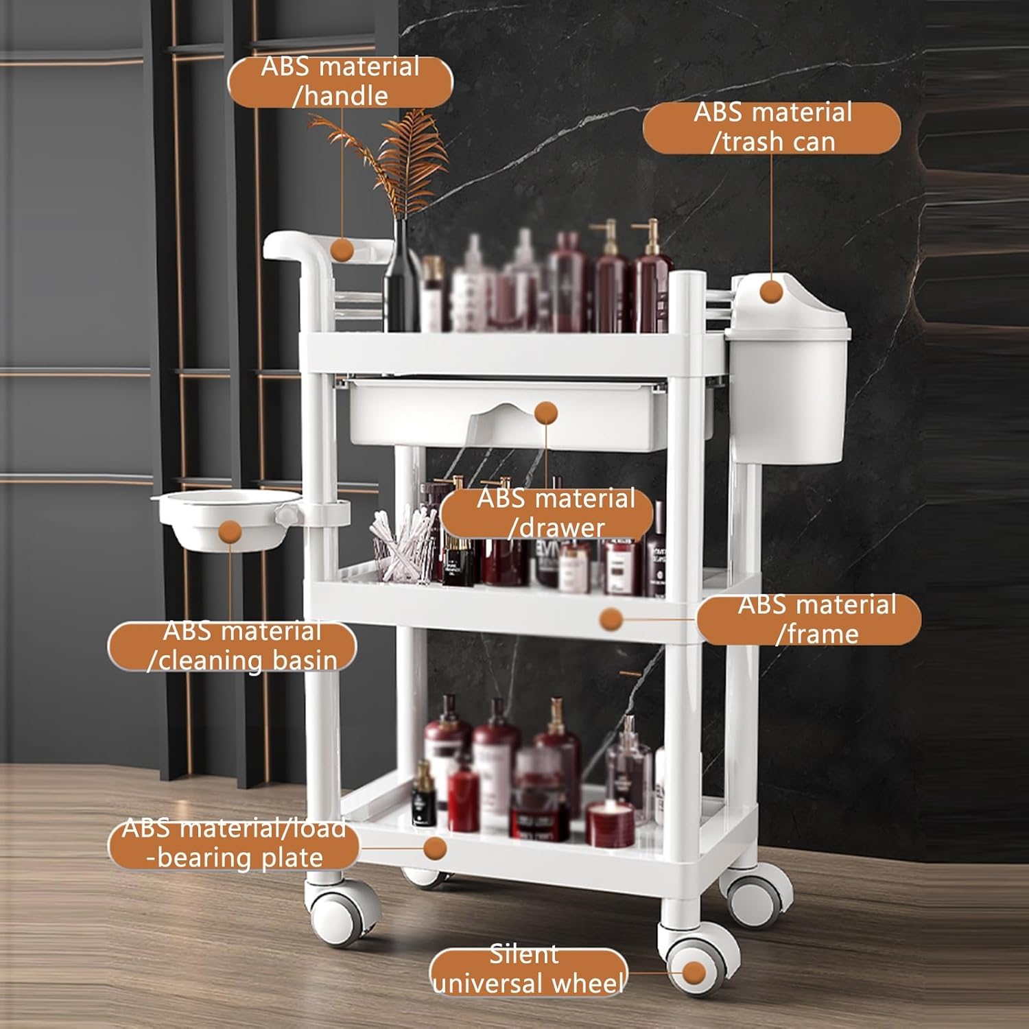 3-stöckiger Medizinischer Serv – Medical Lab Furniture Bewertung und Preis
